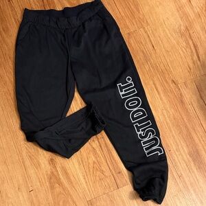 Nike Black 'Just Do It' sweat pants